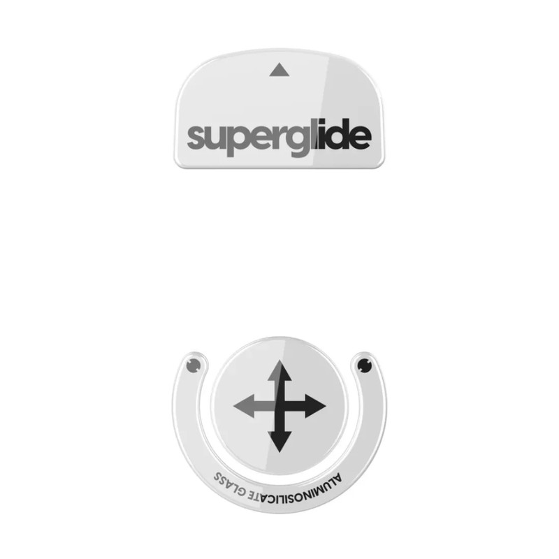Pulsar Superglide Glass Skates For Logitech GPRO X Superlight - White - أكسسوار فأرة
